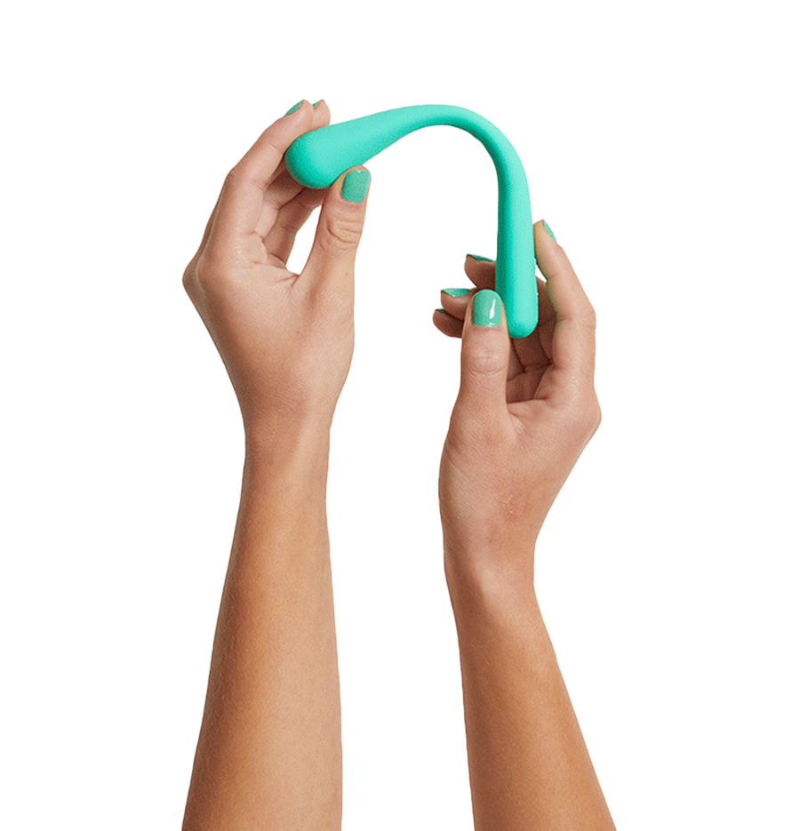 Bender Flexible Portable Rechargeable Massager with 10 Speeds & Patterns for Neck Shoulders Relief in Stylish Quartz Design USB Rechargeable Waterproof Hypoallergenic Silicone ABS Plastic