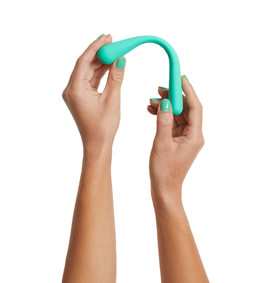Bender Flexible Portable Rechargeable Massager with 10 Speeds & Patterns for Neck Shoulders Relief in Stylish Quartz Design USB Rechargeable Waterproof Hypoallergenic Silicone ABS Plastic